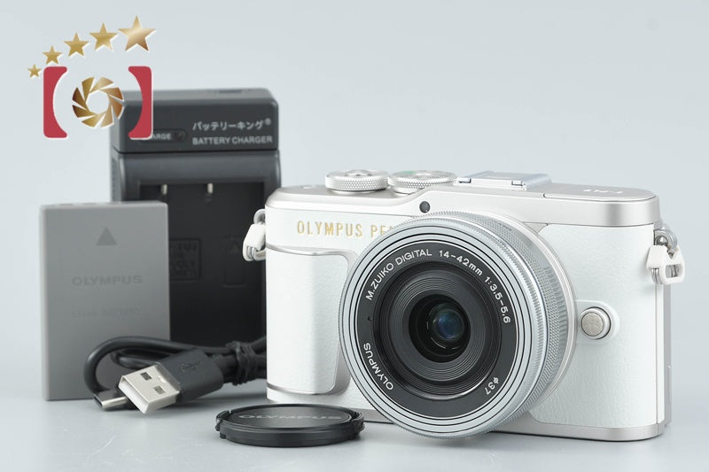 【Used】OLYMPUS PEN E-PL9 14-42mm EZ Lens Kit White, Low Shutter Count