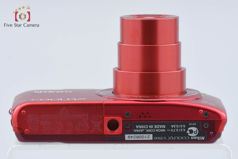 中古】Nikon ニコン COOLPIX S3500 ラズベリーレッド コンパクト