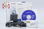 [Used] SONY Cyber-shot DSC-W180 Silver Compact Digital Camera - International Model, with Original Box