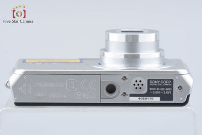 [Used] SONY Cyber-shot DSC-W180 Silver Compact Digital Camera - International Model, with Original Box