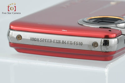 [Used] Casio EXILIM EX-FS10S Red Compact Digital Camera