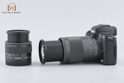 [Used] Canon EOS Kiss M2 Double Zoom Lens Kit Black