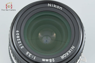 [Used] Nikon Nikkor Ai-S 28mm f/3.5