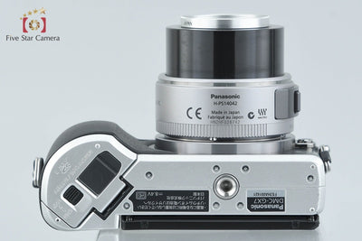 Used Panasonic LUMIX DMC-GX7 Silver + LUMIX G X VARIO 14-42mm f/3.5-5.6 ASPH. POWER O.I.S. H-PS14042