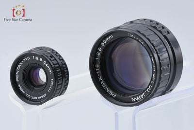 [Used] PENTAX auto 110 + 110 24mm f/2.8 + 50mm f/2.8