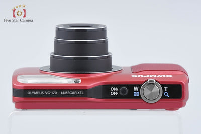 【中古】OLYMPUS オリンパス VG-170 レッド コンパクトデジタルカメラ