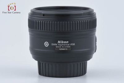 【中古】Nikon ニコン AF-S NIKKOR 50mm f/1.8 G