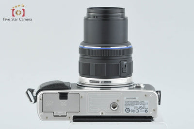 【中古】OLYMPUS オリンパス PEN E-P5 シルバー + M.ZUIKO DIGITAL 14-42mm f/3.5-5.6 II ブラック