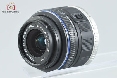【中古】OLYMPUS オリンパス PEN E-P5 シルバー + M.ZUIKO DIGITAL 14-42mm f/3.5-5.6 II ブラック