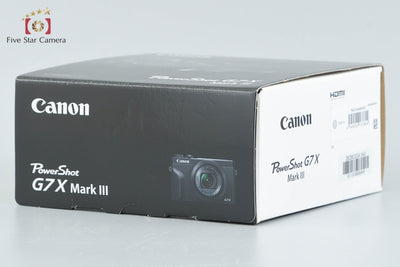 [Used] Canon PowerShot G7 X Mark III Silver Compact Digital Camera with Original Box