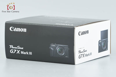[Used] Canon PowerShot G7 X Mark III Silver Compact Digital Camera with Original Box