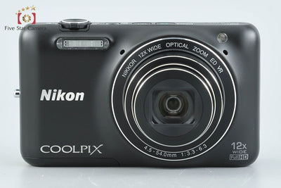 [Used] Nikon COOLPIX S6600 Black Compact Digital Camera with Original Box