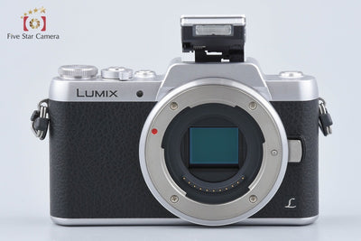 【中古】Panasonic パナソニック LUMIX DMC-GF7 シルバー + LUMIX G VARIO 12-32mm f/3.5-5.6 ASPH. MEGA O.I.S. H-FS12032 シャッター回数僅少