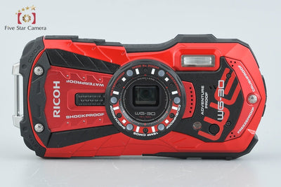 [Used] RICOH PENTAX WG-30 Vermillion Red Waterproof Action Camera, Low Shutter Count, With Original Box