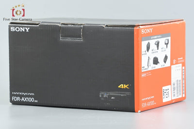 [Used] SONY HANDYCAM FDR-AX100 Video Camera with Original Box