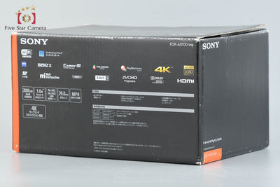 [Used] SONY HANDYCAM FDR-AX100 Video Camera with Original Box
