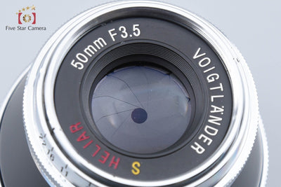 [Used] Voigtlander S HELIAR 50mm f/3.5 for Nikon S Mount