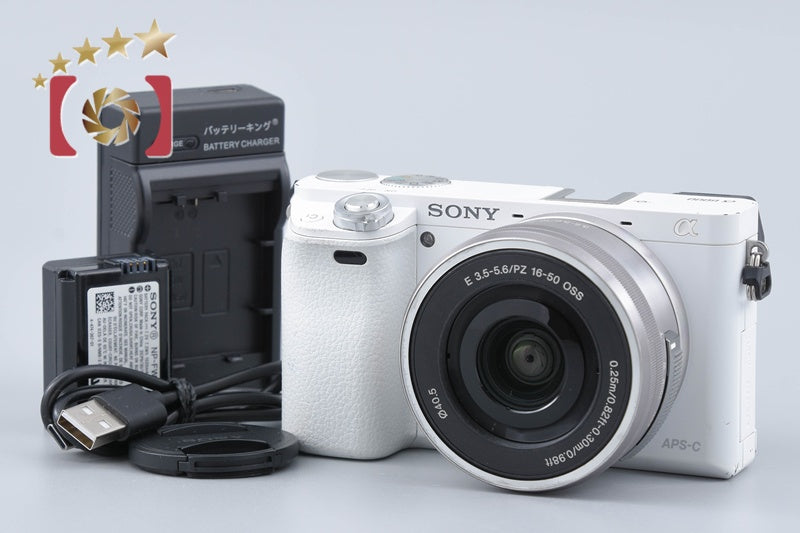 [Used] SONY Sony α6000 ILCE-6000 White Power Zoom Lens Kit