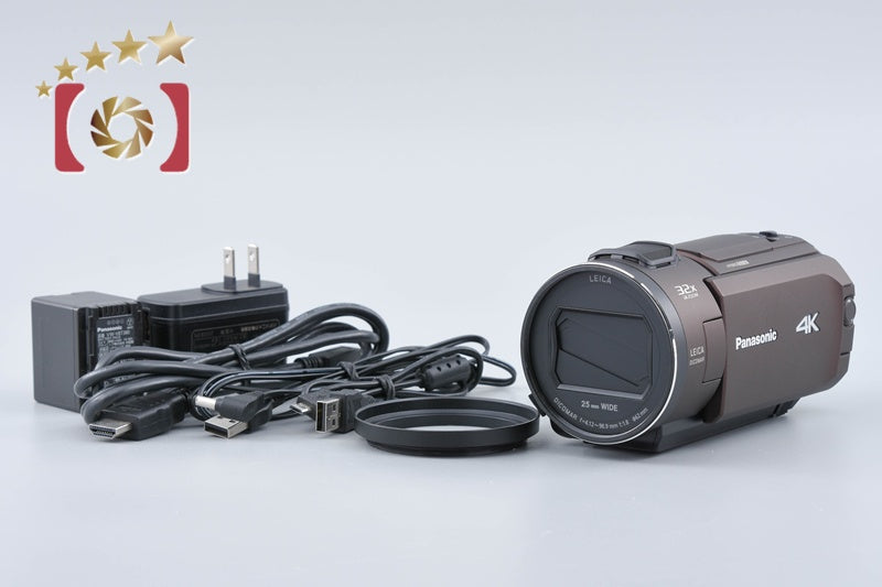 【中古】Panasonic パナソニック HC-WX2M ブラウン デジタル4Kビデオカメラ