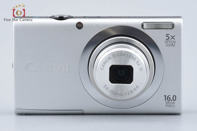 【中古】Canon キヤノン PowerShot A2400 IS シルバー コンパクトデジタルカメラ