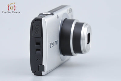 【中古】Canon キヤノン PowerShot A2400 IS シルバー コンパクトデジタルカメラ