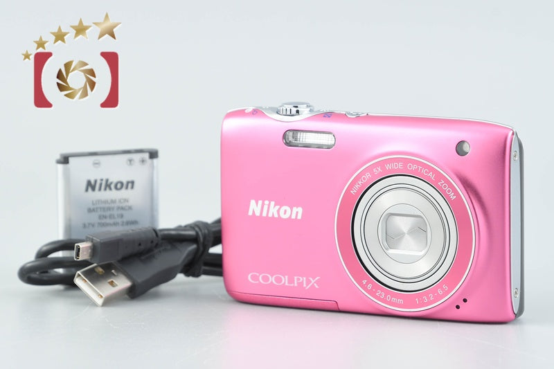 [Used] Nikon COOLPIX S3100 Fresh Pink Compact Digital Camera