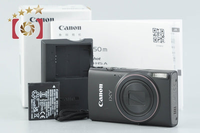 Used: Canon IXY 650 m Black Compact Digital Camera with Original Box