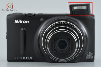 [Used] Nikon COOLPIX S9500 Matte Black Compact Digital Camera