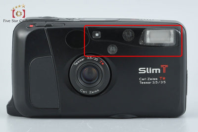 【中古】Kyocera 京セラ Slim T ブラック コンパクトフィルムカメラ