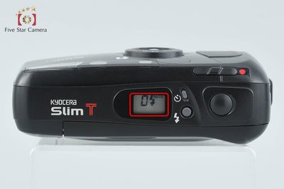 【中古】Kyocera 京セラ Slim T ブラック コンパクトフィルムカメラ