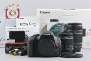 【中古】Canon キヤノン EOS Kiss X5 ダブルズームレンズキット 元箱付き