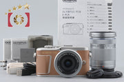 [Used] OLYMPUS PEN E-PL9 Brown Double Zoom Kit, Low Shutter Count