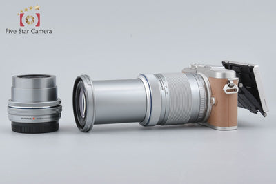 [Used] OLYMPUS PEN E-PL9 Brown Double Zoom Kit, Low Shutter Count