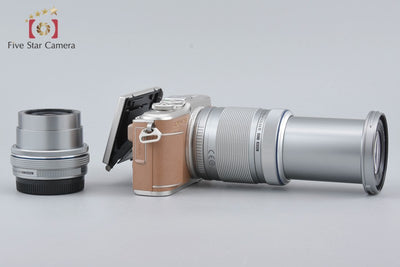 [Used] OLYMPUS PEN E-PL9 Brown Double Zoom Kit, Low Shutter Count