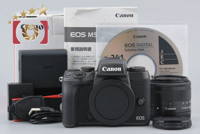 [Used] Canon EOS M5 EF-M 15-45 IS STM Lens Kit with Original Box