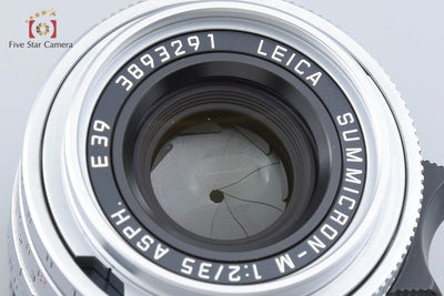 [Used] Leica SUMMICRON-M 35mm f/2 ASPH. E39 5th Generation Silver