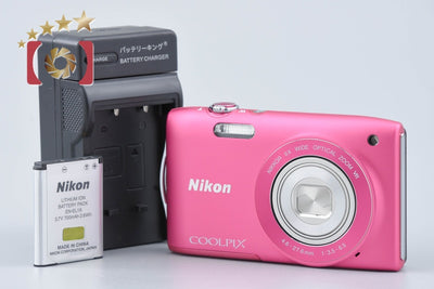 [Used] Nikon COOLPIX S3300 Strawberry Pink Compact Digital Camera
