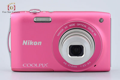 [Used] Nikon COOLPIX S3300 Strawberry Pink Compact Digital Camera