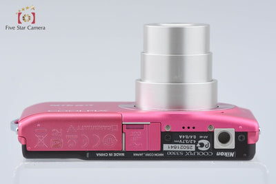 [Used] Nikon COOLPIX S3300 Strawberry Pink Compact Digital Camera
