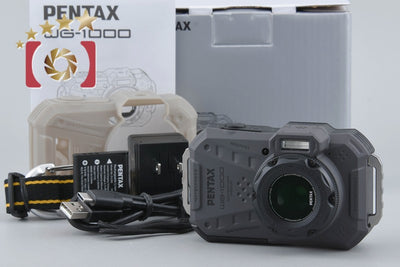 [Used] RICOH Pentax WG-1000 Gray Waterproof Action Camera, with original box