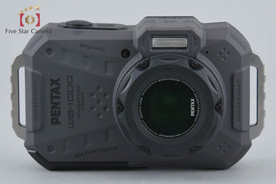 [Used] RICOH Pentax WG-1000 Gray Waterproof Action Camera, with original box