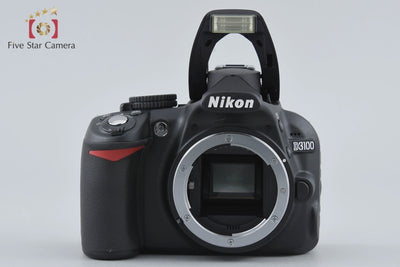 [Used] Nikon D3100 200mm Double Zoom Kit Black, Low Shutter Count, With Original Box