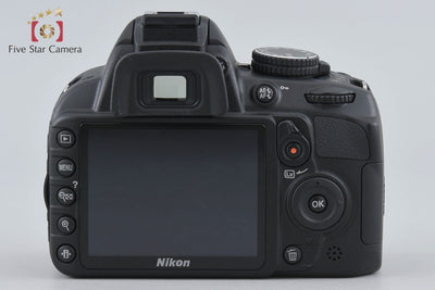 [Used] Nikon D3100 200mm Double Zoom Kit Black, Low Shutter Count, With Original Box