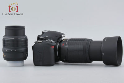 [Used] Nikon D3100 200mm Double Zoom Kit Black, Low Shutter Count, With Original Box