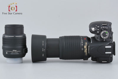 [Used] Nikon D3100 200mm Double Zoom Kit Black, Low Shutter Count, With Original Box