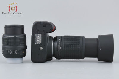[Used] Nikon D3100 200mm Double Zoom Kit Black, Low Shutter Count, With Original Box