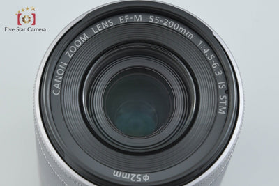 【中古】Canon キヤノン EF-M 55-200mm f/4.5-6.3 IS STM シルバー