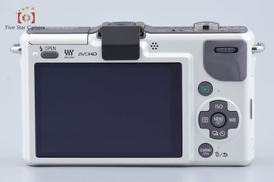 [Used] Panasonic LUMIX DMC-GF2 White + G VARIO 14-42mm f/3.5-5.6 ASPH. MEGA O.I.S. H-FS014042 - Low Shutter Count