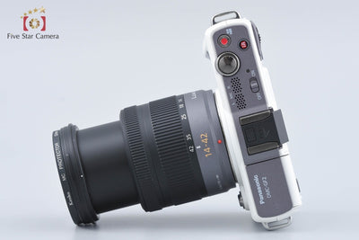 [Used] Panasonic LUMIX DMC-GF2 White + G VARIO 14-42mm f/3.5-5.6 ASPH. MEGA O.I.S. H-FS014042 - Low Shutter Count