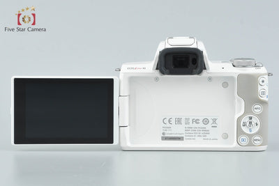 [Used] Canon EOS Kiss M EF-M 15-45 IS STM Lens Kit White